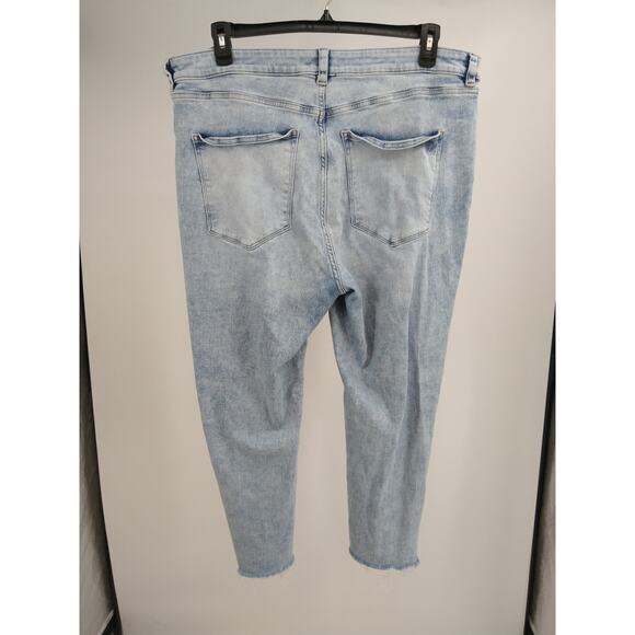 DL1961‎ Patti Jeans 20W Straight High Rise Vintage Ankle Distressed Seaglass - Picture 10 of 14